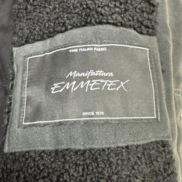 Banana Republic Men S Italian Moleskin Short Coat Steel‎ Shadow Insulated - Picture 5 of 10